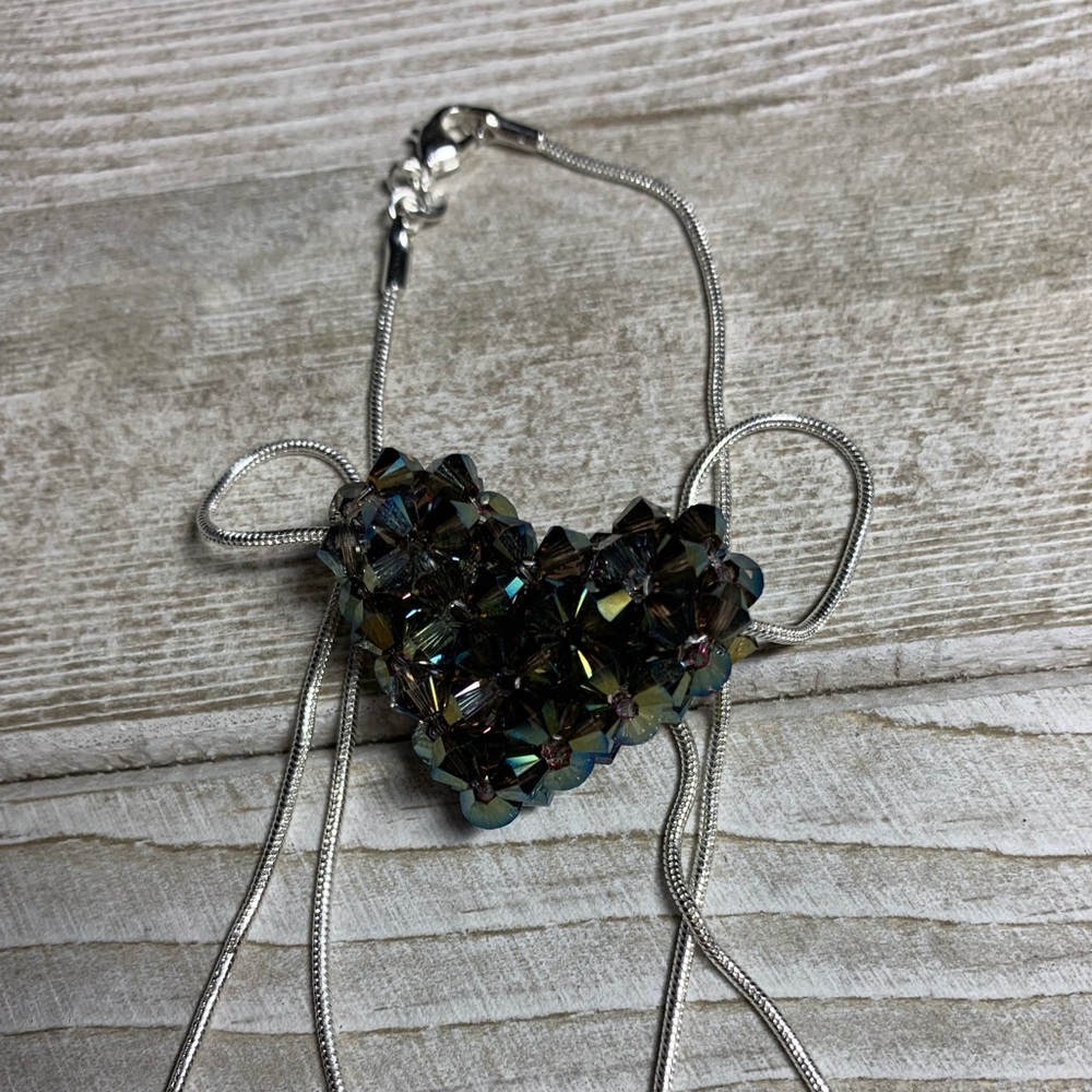 Handmade Swarovski Crystal ❤️ Heart Necklace